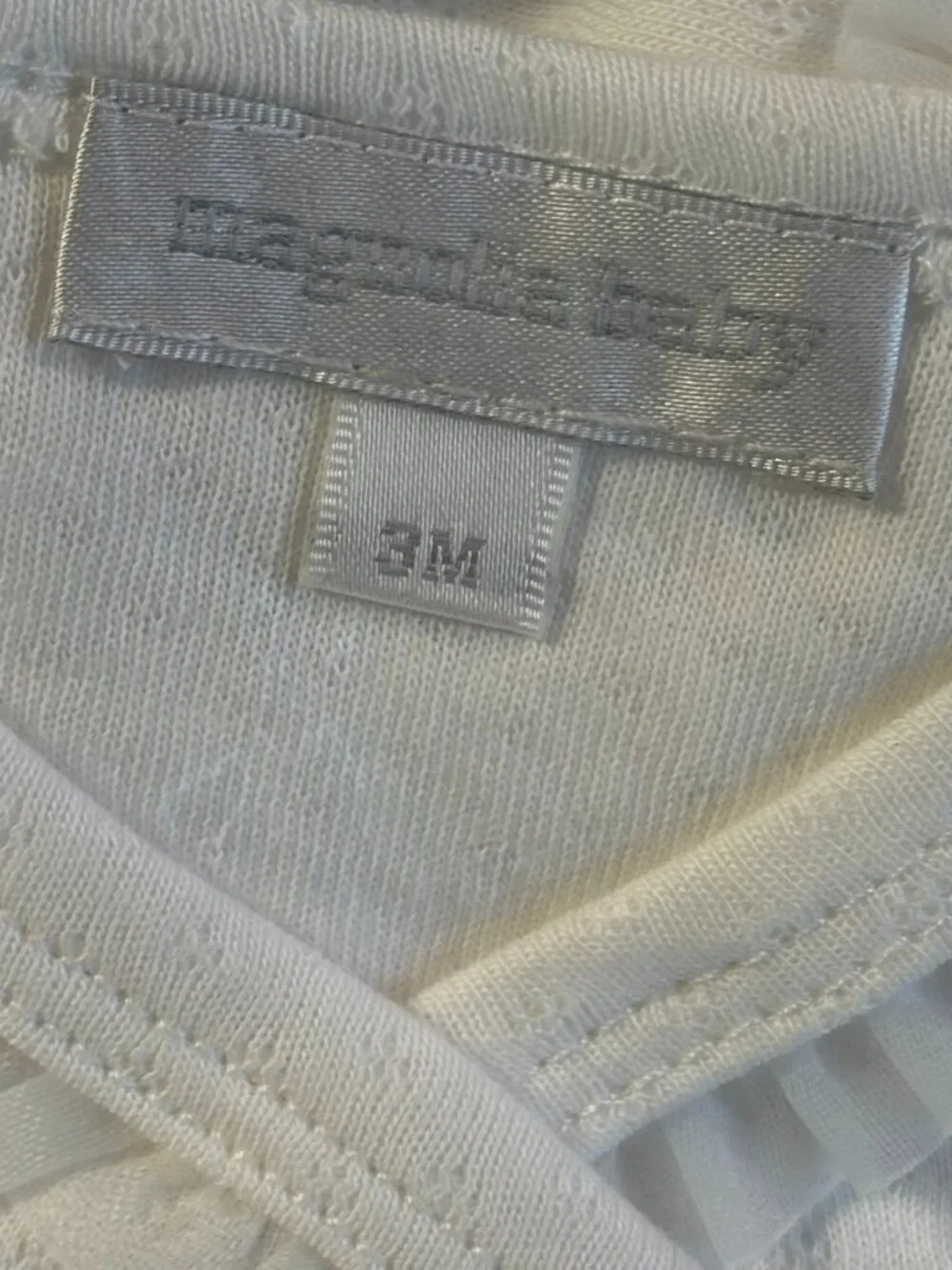 Magnolia Baby White Infant 3 pc Layette Set